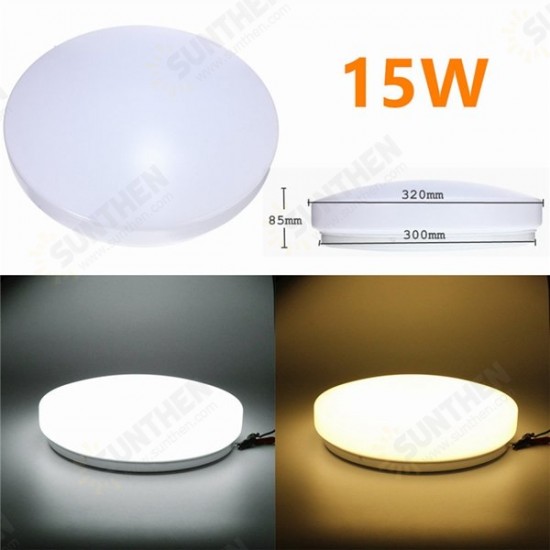 Modern 15W LED Round Ceiling Panel Light Down Lamp Kitchen Bathroom