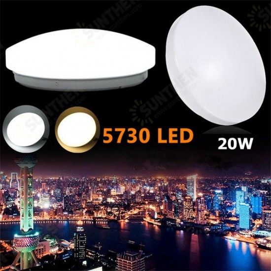 Modern 20W LED Round Ceiling Panel Light Down Lamp Kitchen Bathroom