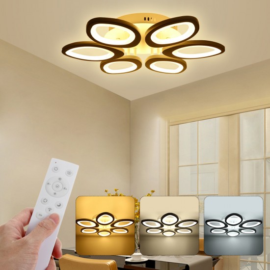 Modern Circle Ring Ceiling Light Lamp Acrylic Stepless Indoor 780 LED Chandelier