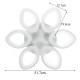 Modern Circle Ring Ceiling Light Lamp Acrylic Stepless Indoor 780 LED Chandelier