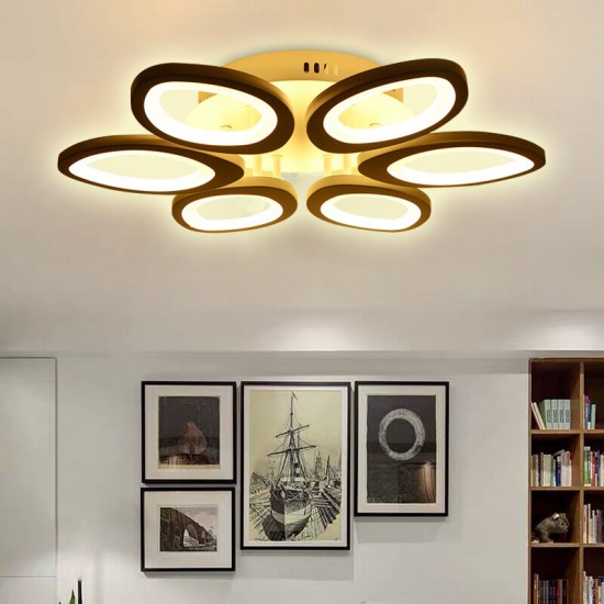 Modern Circle Ring Ceiling Light Lamp Acrylic Stepless Indoor 780 LED Chandelier