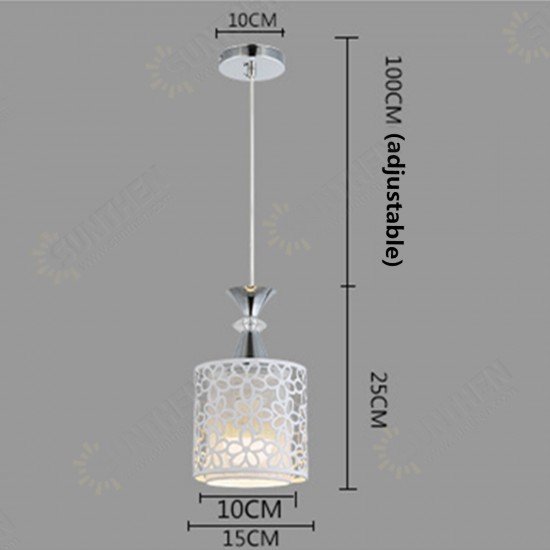 Modern Crystal Iron Ceiling Light Pendant Lamp Dining Room Chandelier Home