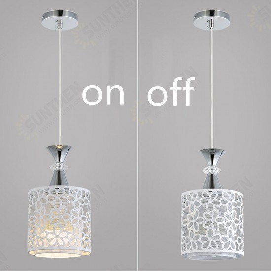 Modern Crystal Iron Ceiling Light Pendant Lamp Dining Room Chandelier Home