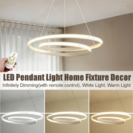 Nordic LED Pendant Light Ceiling Lamp Home Dining Room Dimmable Fixture Decor