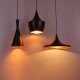 Pendant Beat Copper Shade Black/White Instrument Light 110-220V