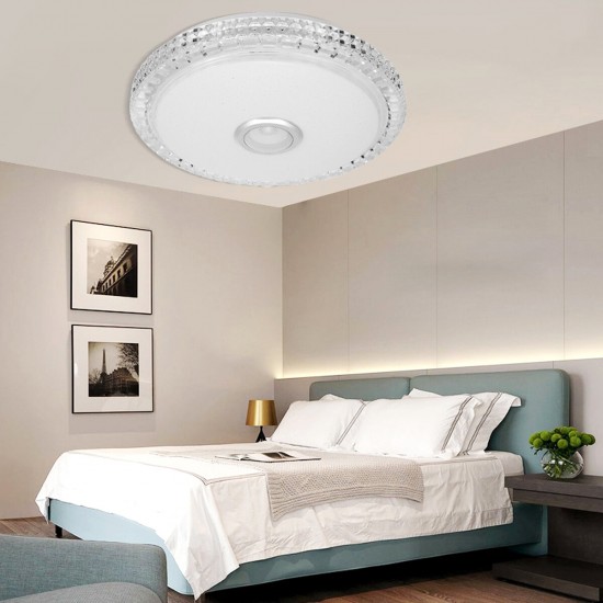 RGB LED Ceiling Lights Flush Mount Smart bluetooth Lamp Remote Control Dimmable