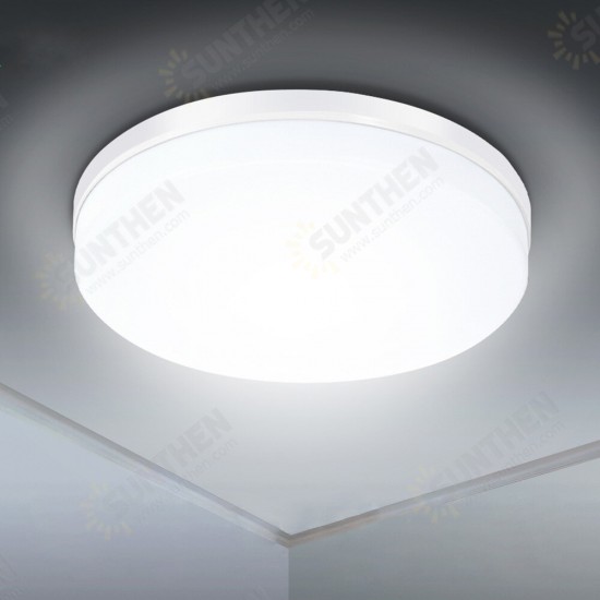 23.5CM 24W LED Ceiling Light Flat Round IP54 Modern Pendant Lamp for Home Kitchen Bathroom AC85-265V