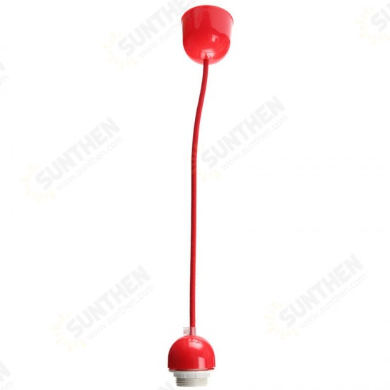 Silicone 1M E27 E26 ES Base Home Colorful Ceiling Pendant Lamp Light Bulb Holder Hanging