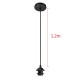 Single Head E27 Vintage Industrial Pendant Lamp Holder Ceiling Light Bulb Adapter 220V