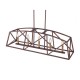 5-Light Candle Style Kitchen Island Linear Pendant