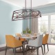 5-Light Candle Style Kitchen Island Linear Pendant