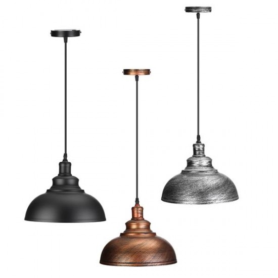 Vintage E27 Ceiling Light Pendant Retro Lamp Industrial Loft Iron Chandelier