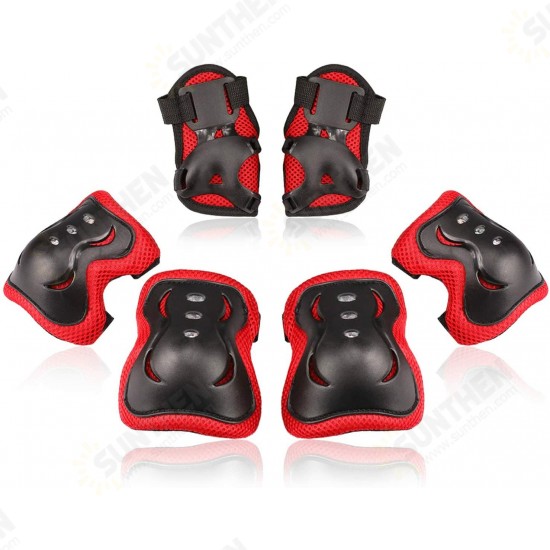 6Pcs Kids Knee Elbow Pads Children Wrist Guards Skateboard Protective Gear