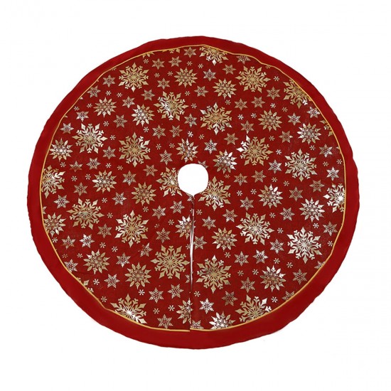 120cm Stitched Santa Christmas Snowflake Skir Tree Skirt for Home New Year 2020 Christmas Fancy Decoration