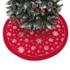 120cm Stitched Santa Christmas Snowflake Skir Tree Skirt for Home New Year 2020 Christmas Fancy Decoration