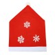 50x60CM Non-woven Fabric Christmas Chair Cover Snowflake Chair Cover Christmas Chair Cover Decoration