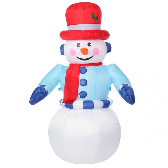 8FT LED Christmas Inflatable Snowman Halloween Outdoors Ornaments Shop Decoration