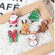 Christmas Mini Festive Snowman Elk Brooch New Year Decorationsl Gift Shirt Collar Brooch