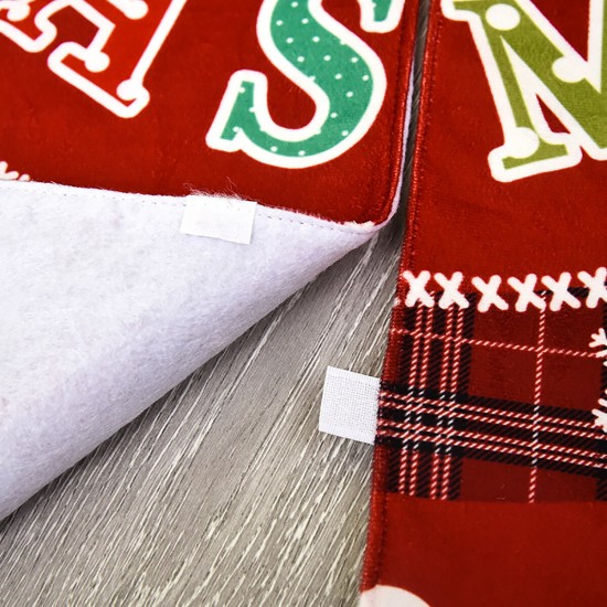 Christmas Santa Tree Mat Blanket Carpet Base Ornament Decoration Apron Wrap for Indoor Outdoor Party Decor