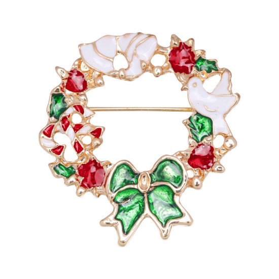 Fashion 2017 Christmas Gifts Brooches Rhinestone Brooch