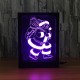 LED 3D Christmas Colorful Photo Frame Night Lights 7 Colors Change Remote Control Desk Santa Lamp