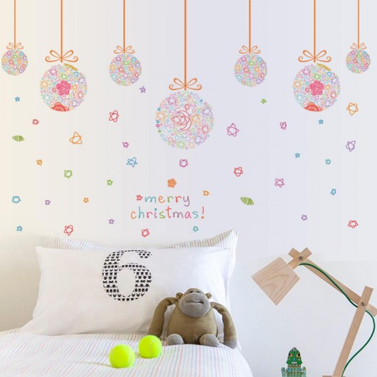 SK9071 Christmas Sticker Wall Stickers Removable For Living Room Decoration