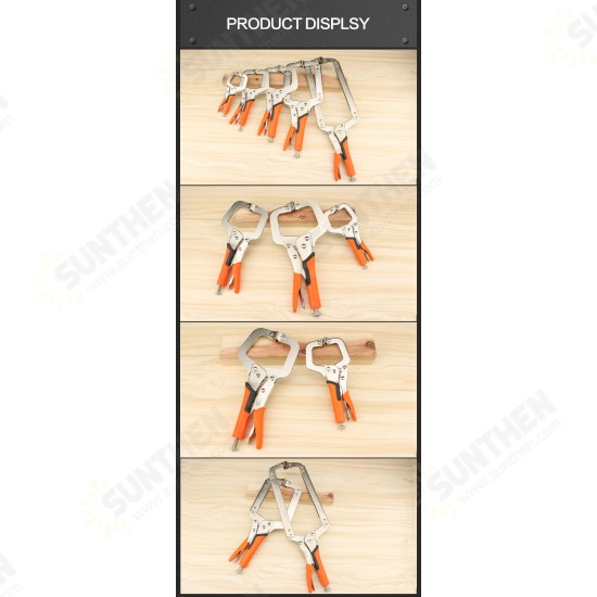 MC-010102 C Type D-type Crimping Pliers Square Mouth Rubber Handle Wood Working Fast Pliers