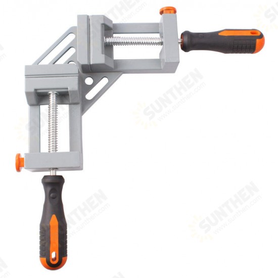 Single Handle 90 Degrees Angle Aluminum Alloy Rectangular Clamp Wood Working Tool