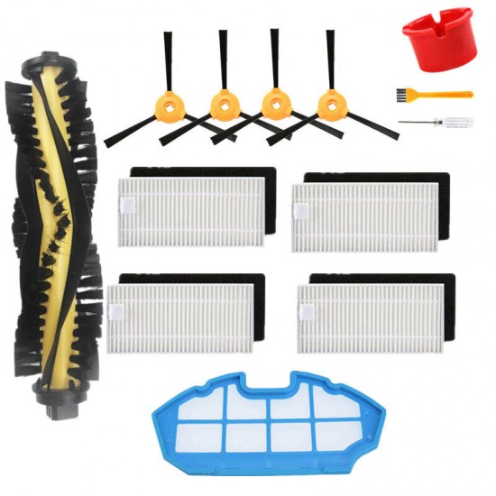 13pcs Replacements for Deebot N79 N79S Vacuum Cleaner Parts Accessories Main Brush*1 Side Brushes*4 HEPA Filters*4 Primary Filter*1 Cleaning Tools*2 Screwdriver*1 [Non-original]