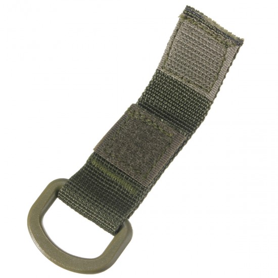 Military Tactical Carabiner Nylon Strap Buckle Hook Belt Hanging Keychain D-shaped Ring Molle System