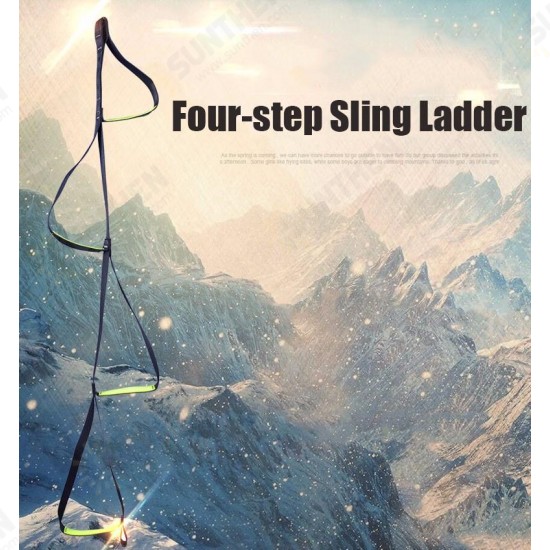 9315 Outdoor Rock Climbing Four-step Etrier Rise Rope Ladders Ascending Sling Accessory