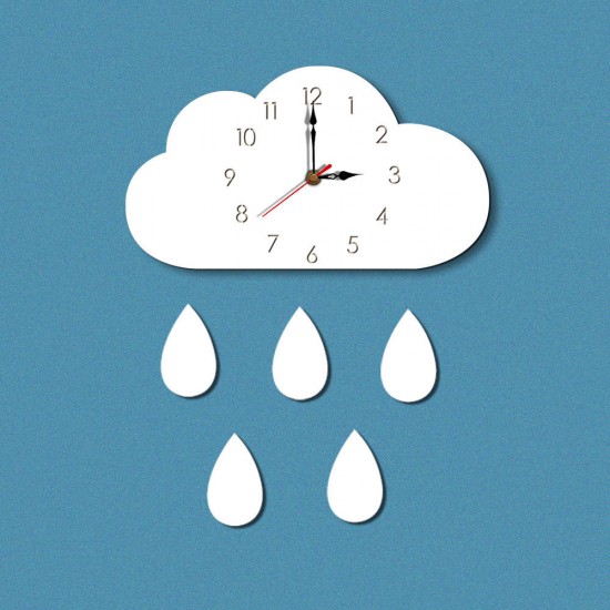 Cloud Wall Clock Home Cartoon Living Room Creative Wall Clock