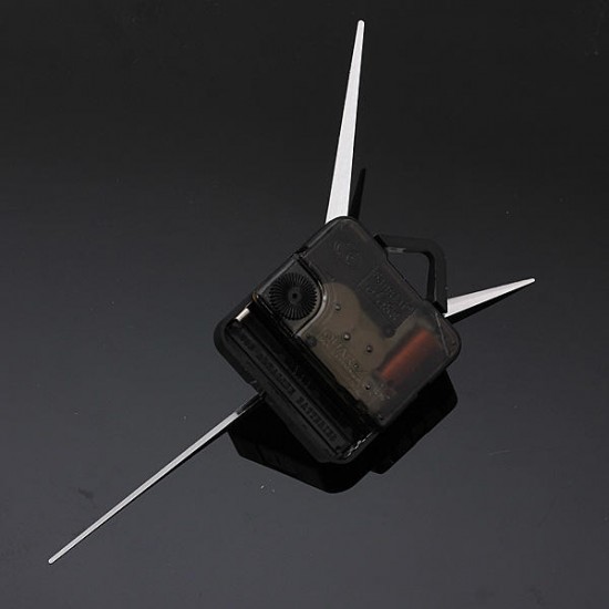 DIY White Triangle Hands Quartz Black Wall Clock Movement Mechanism