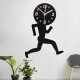 ECY041 Man Runing Pattern Wall Clock 3D Wall Clock For Home Office Decorations