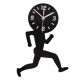 ECY041 Man Runing Pattern Wall Clock 3D Wall Clock For Home Office Decorations