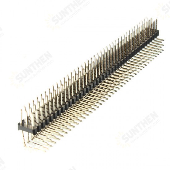 2.54mm 3x40P Male Pins Three Row Right Angle Pin Header