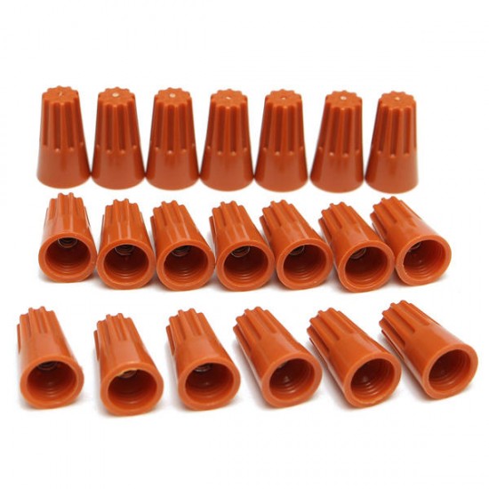 70Pcs Electrical Wire Twist Nut Connector Terminals Cap Spring Insert Assortment