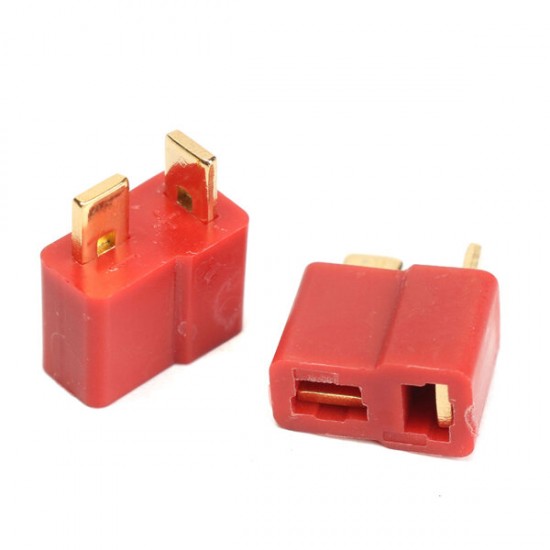 DC 012 20pcs T Plug Male & Female Connectors Deans Style For RC LiPo Battery