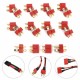 DC 012 20pcs T Plug Male & Female Connectors Deans Style For RC LiPo Battery