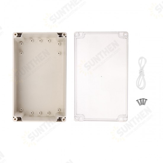 Plastic Waterproof Electronic Project Box Clear Cover Electronic Project Case 200*120*75mm