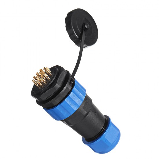 SD28 28mm 10A 16Pin Waterproof Cable Wire Docking Plastic Aviation Connector Plug IP68