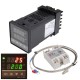 110-240V 0~1300℃ REX-C100 Digital PID Temperature Controller Kit Alarm Function With Probe Relay