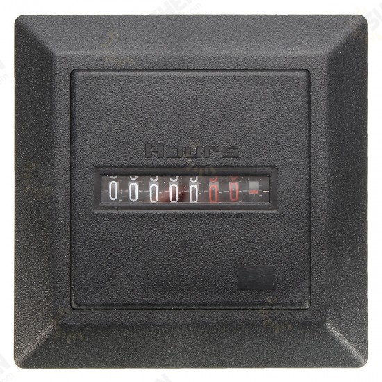 Timer Square Counter Digital 0-99999.9 Hour Meter Hourmeter Gauge AC220-240V