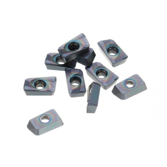 10pcs APMT1135PDER NB6008 CNC Carbide Inserts Blade Black Nano Coating HRC45 Carbide Inserts