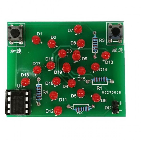 DC 5V DIY Electronic Windmill Training Module Kit Speed Adjustable MCU Course Design Set For Soldering