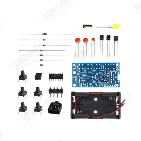 DIY Electronic Kits Wireless Stereo FM Radio Receiver Module PCB 76MHz-108MHz DC 1.8V-3.6V