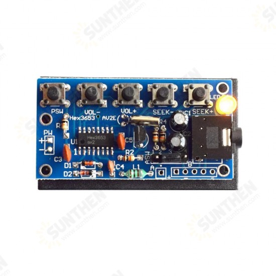 DIY Electronic Kits Wireless Stereo FM Radio Receiver Module PCB 76MHz-108MHz DC 1.8V-3.6V