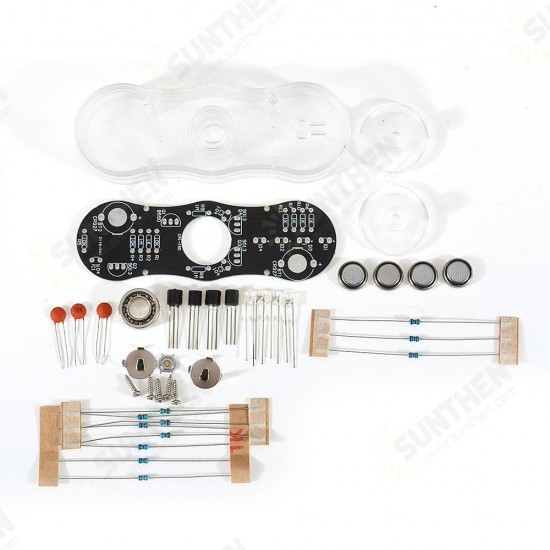 DIY Electronic POV Rotate Fingertip Gyro Soldering Kit Colorful LED Electronic Training Part