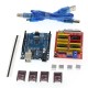 V3.0 Engraver CNC Shield+R3 Board+4pcs A4988/DRV8825 Driver Expansion Board for 3D Printer Set Kit