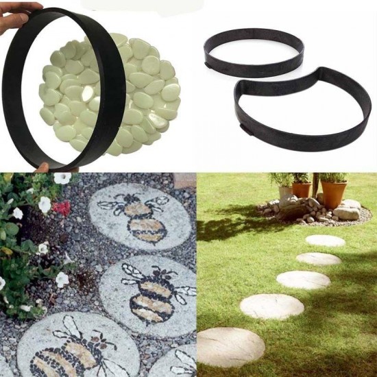 34cm DIY Plastic Mold Garden Path Pavement Make Mold Road Paving Cement Stone Mould Brick